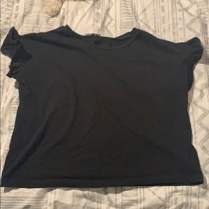 Zara T shirt - ruffled shoulders